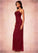 Maya Sheath Pleated Mesh Floor-Length Dress P0019793