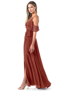 Zoe Sleeveless Scoop Floor Length A-Line/Princess Natural Waist Bridesmaid Dresses