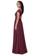 Load image into Gallery viewer, Zion Floor Length Natural Waist A-Line/Princess Spaghetti Staps Sleeveless Bridesmaid Dresses