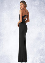 Load image into Gallery viewer, Liz Sheath Ruched Luxe Knit Floor-Length Dress P0019770