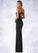 Liz Sheath Ruched Luxe Knit Floor-Length Dress P0019770