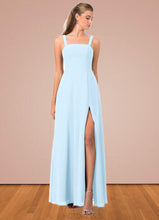 Load image into Gallery viewer, Liberty A-Line Side Slit Chiffon Floor-Length Dress P0019661