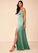 Abagail Sleeveless Spaghetti Staps Trumpet/Mermaid Natural Waist Spandex Floor Length Bridesmaid Dresses