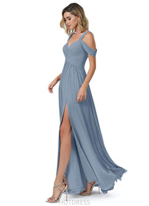 Sydnee Sleeveless Floor Length A-Line/Princess Empire Waist Straps Bridesmaid Dresses