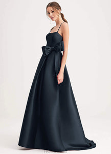 Tara Natural Waist Floor Length Sleeveless Spaghetti Staps A-Line/Princess Bridesmaid Dresses