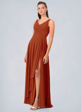 Load image into Gallery viewer, Summer A-Line Ruched Chiffon Floor-Length Dress P0019734