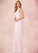 Kylee A-Line Ruched Chiffon Floor-Length Dress P0019689