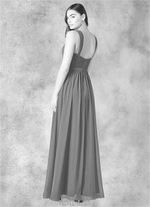 Nathaly A-Line Sweetheart Neckline Chiffon Floor-Length Dress P0019670