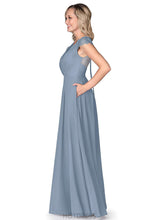 Load image into Gallery viewer, Jo Floor Length A-Line/Princess Natural Waist Sleeveless Scoop Bridesmaid Dresses