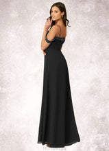 Load image into Gallery viewer, Beryl Stretch Satin Off Shoulder Chiffon A-Line Dress P0019784