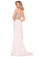 Spandex Bateau Mermaid Sweep Train With Beads&Rhinestones Prom Dresses
