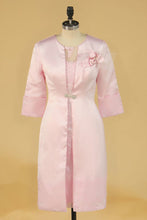 Load image into Gallery viewer, Scoop With Applique And Jacket Mother Of The Bride Dresses Satin