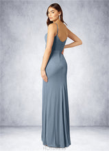 Load image into Gallery viewer, Alicia A-Line Pleated Mesh Floor-Length Dress P0019751