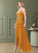 Anabella A-Line Pleated Chiffon Asymmetrical Dress P0019733