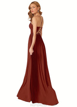 Load image into Gallery viewer, Janet A-Line Pleated Stretch Chiffon Floor-Length Dress P0019771