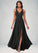 Rosie A-Line Lace Chiffon Floor-Length Dress P0019765
