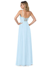 Load image into Gallery viewer, Valery Floor Length V-Neck Natural Waist Sleeveless A-Line/Princess Bridesmaid Dresses