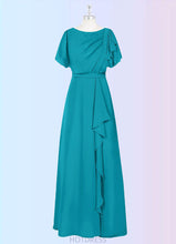 Load image into Gallery viewer, Violet A-Line Pleated Chiffon Floor-Length Dress P0019677