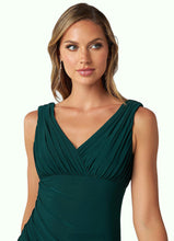 Load image into Gallery viewer, Gloria Sheath Pleated Luxe Knit Floor-Length Dress P0019797
