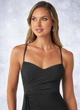Load image into Gallery viewer, Liz Sheath Ruched Luxe Knit Floor-Length Dress P0019770
