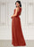 Jaida A-Line Lace Chiffon Floor-Length Dress P0019704