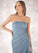 Eliana Sheath Strapless Mesh Floor-Length Dress P0019747