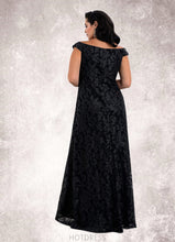 Load image into Gallery viewer, Amber A-Line Off the Shoulder Lace Floor-Length Dress P0019854
