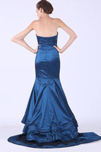 Load image into Gallery viewer, New Arrival Sweetheart Mermaid Taffeta Sweep Train Evening Dresses