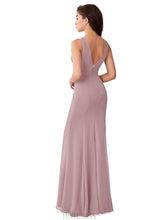 Load image into Gallery viewer, Skye V-Neck Floor Length Sleeveless A-Line/Princess Natural Waist Bridesmaid Dresses