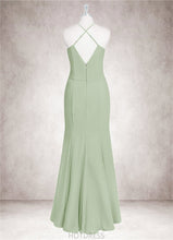 Load image into Gallery viewer, Paige Mermaid Ruched Chiffon Floor-Length Dress P0019779