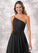 Yaretzi A-Line One Shoulder Chiffon Floor-Length Dress P0019659
