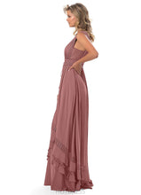 Load image into Gallery viewer, Pauline A-Line/Princess V-Neck Floor Length Natural Waist Sleeveless Bridesmaid Dresses