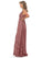 Pauline A-Line/Princess V-Neck Floor Length Natural Waist Sleeveless Bridesmaid Dresses