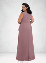 Load image into Gallery viewer, Tina A-Line Pleated Chiffon Floor-Length Dress P0019863