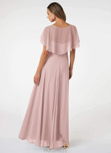 Load image into Gallery viewer, Yoselin Floor Length Natural Waist V-Neck A-Line/Princess Sleeveless Bridesmaid Dresses