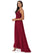 Imani Natural Waist Velvet Sleeveless Floor Length A-Line/Princess V-Neck Bridesmaid Dresses