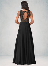 Load image into Gallery viewer, Rosie A-Line Lace Chiffon Floor-Length Dress P0019765