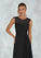 Shyanne A-Line Lace Chiffon Asymmetrical Dress P0019845