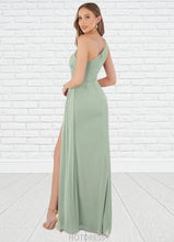Load image into Gallery viewer, Victoria Sheath One Shoulder Mesh Floor-Length Dress P0019635