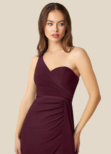 Load image into Gallery viewer, Kira Sheath Ruched Luxe Knit Floor-Length Dress P0019808