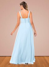 Load image into Gallery viewer, Liberty A-Line Side Slit Chiffon Floor-Length Dress P0019661