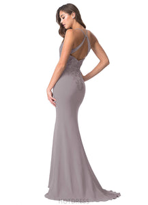 Sonia Natural Waist Sleeveless Straps A-Line/Princess Floor Length Bridesmaid Dresses