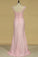 Spandex With Applique And Sash Scoop Mermaid Evening Dresses Open Back