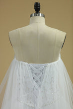 Load image into Gallery viewer, Gorgeous Sweetheart Wedding Dresses A Line Tulle With Applique