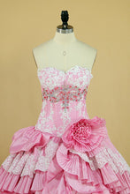 Load image into Gallery viewer, Sweetheart Ball Gown Quinceanera Dresses Pick Up Layered Skirt