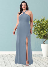 Load image into Gallery viewer, Lexi A-Line Pleated Chiffon Floor-Length Dress P0019607