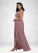 Tina A-Line Pleated Chiffon Floor-Length Dress P0019863