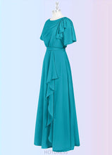Load image into Gallery viewer, Violet A-Line Pleated Chiffon Floor-Length Dress P0019677