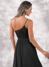 Load image into Gallery viewer, Yaretzi A-Line One Shoulder Chiffon Floor-Length Dress P0019659