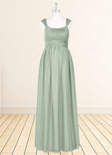 Load image into Gallery viewer, Julissa Empire Pleated Mesh Floor-Length Dress P0019676